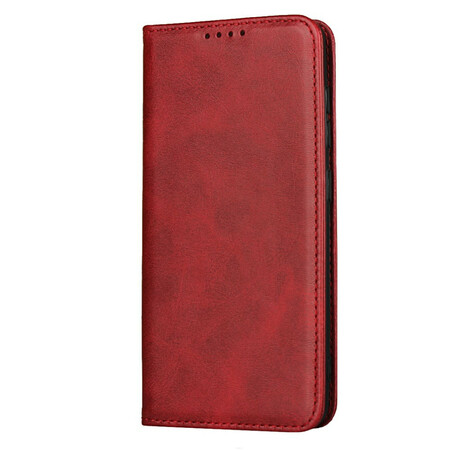 Flip Cover Samsung Galaxy A41 Nahka Style raittius