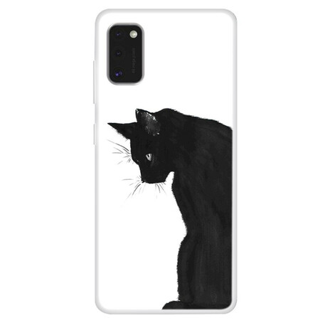 Samsung Galaxy A41 Kansi Pensive Musta kissa