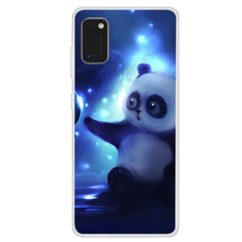 Samsung Galaxy A41 Case Panda avaruudessa