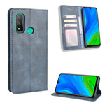 Flip Cover Huawei P Smart 2020 Nahkatehoste Vintage-tyyliin