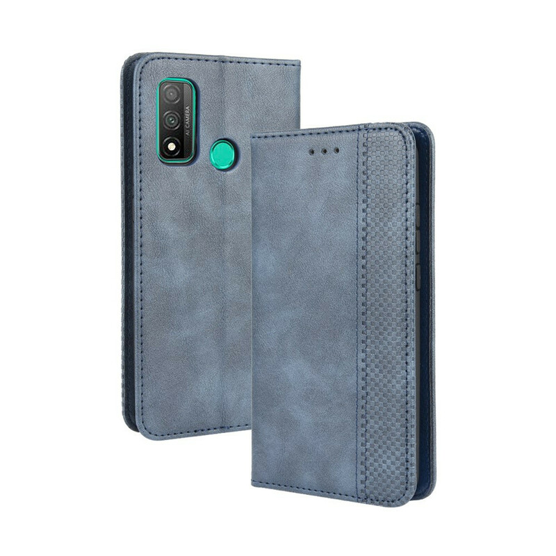 Flip Cover Huawei P Smart 2020 Nahkatehoste Vintage-tyyliin