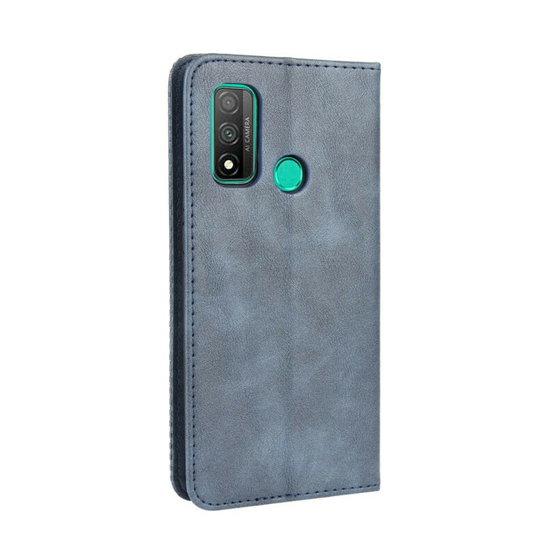 Flip Cover Huawei P Smart 2020 Nahkatehoste Vintage-tyyliin