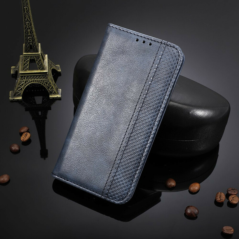 Flip Cover Huawei P Smart 2020 Nahkatehoste Vintage-tyyliin