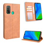 Flip Cover Huawei P Smart 2020 Nahkatehoste Vintage-tyyliin