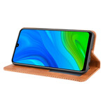 Flip Cover Huawei P Smart 2020 Nahkatehoste Vintage-tyyliin