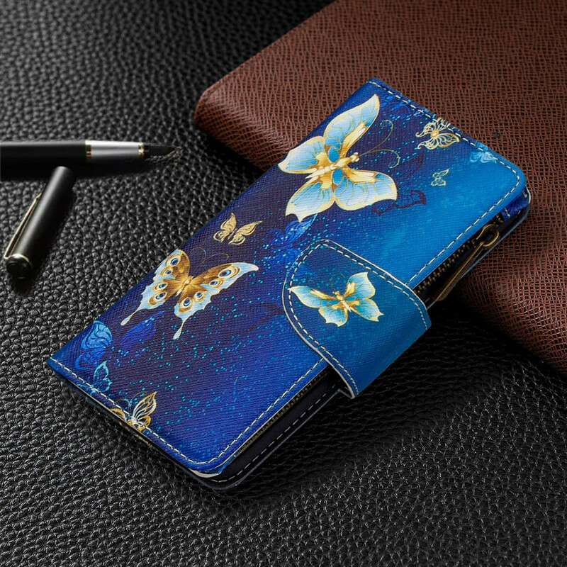 Samsung Galaxy A41 tapauksessa Butterfly vetoketjullinen tasku