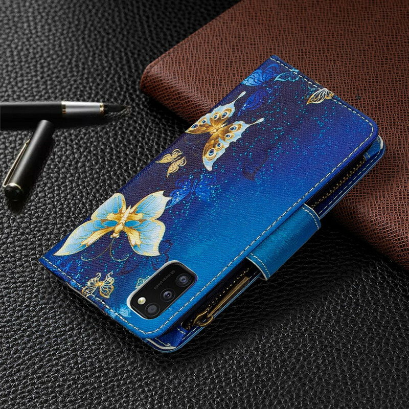 Samsung Galaxy A41 tapauksessa Butterfly vetoketjullinen tasku