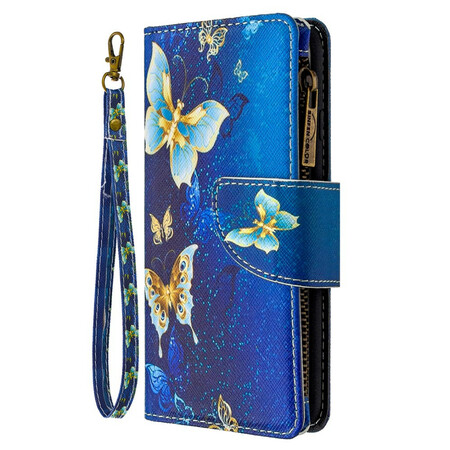 Samsung Galaxy A41 tapauksessa Butterfly vetoketjullinen tasku
