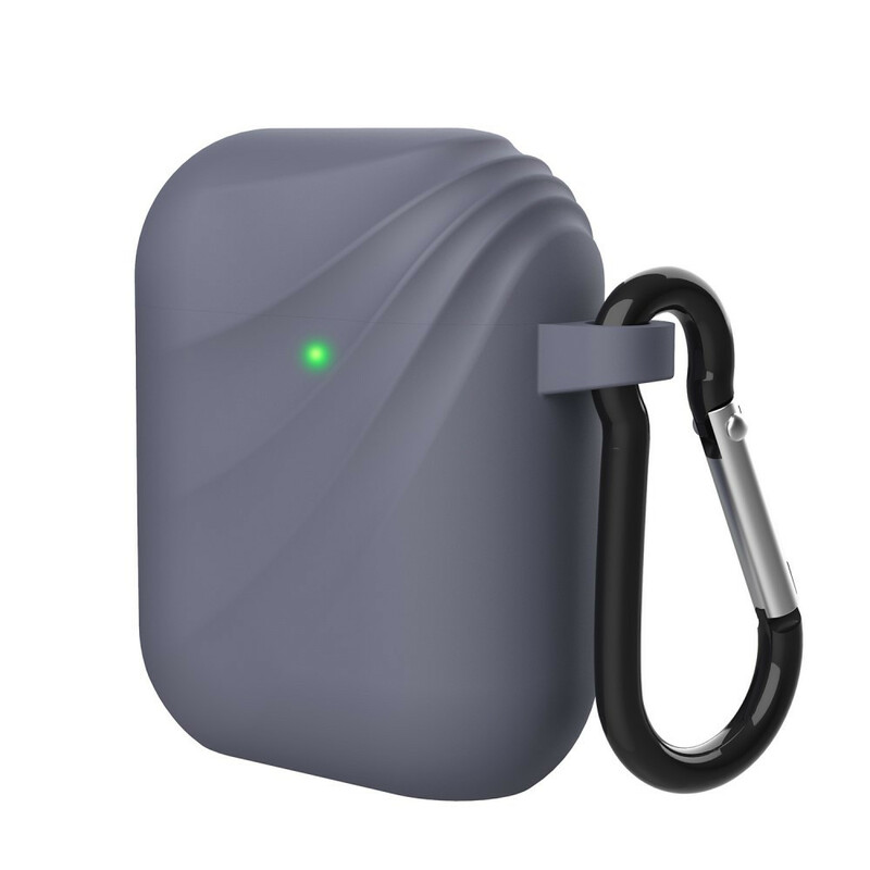AirPods silikoni Swirl Case karabiinilla varustettuna