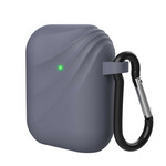 AirPods silikoni Swirl Case karabiinilla varustettuna