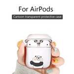 AirPods selkeä silikoni Case Animal-sarja
