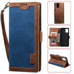 Samsung Galaxy A51 Kaksivärinen Faux Leather Case Vahvistettu ääriviivat Samsung Galaxy A51 Kaksivärinen Faux Leather Case Vahvistettu ääriviivat