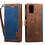 Samsung Galaxy A51 Kaksivärinen Faux Leather Case Vahvistettu ääriviivat Samsung Galaxy A51 Kaksivärinen Faux Leather Case Vahvistettu ääriviivat