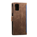 Samsung Galaxy A51 Kaksivärinen Faux Leather Case Vahvistettu ääriviivat Samsung Galaxy A51 Kaksivärinen Faux Leather Case Vahvistettu ääriviivat