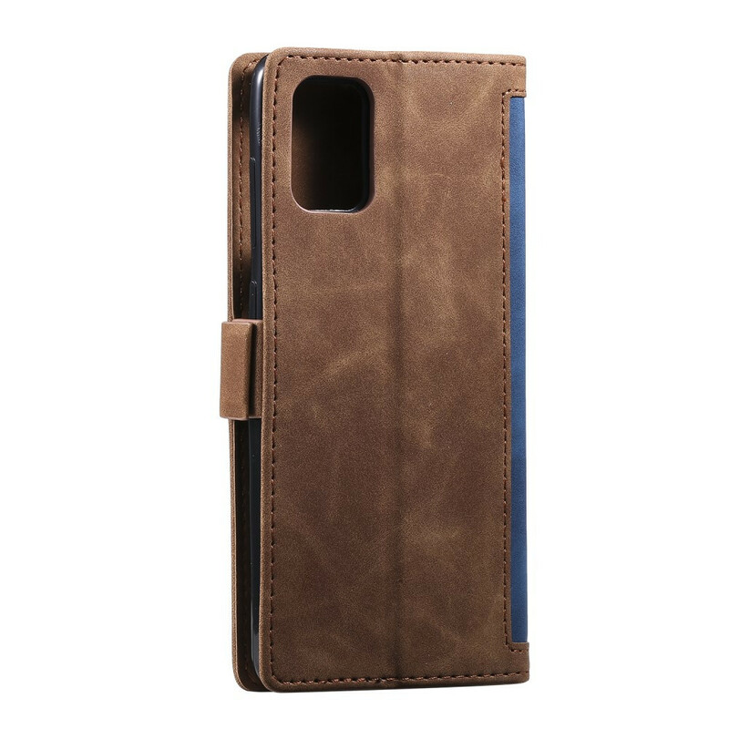 Samsung Galaxy A51 Kaksivärinen Faux Leather Case Vahvistettu ääriviivat Samsung Galaxy A51 Kaksivärinen Faux Leather Case Vahvistettu ääriviivat