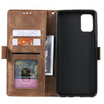 Samsung Galaxy A51 Kaksivärinen Faux Leather Case Vahvistettu ääriviivat Samsung Galaxy A51 Kaksivärinen Faux Leather Case Vahvistettu ääriviivat