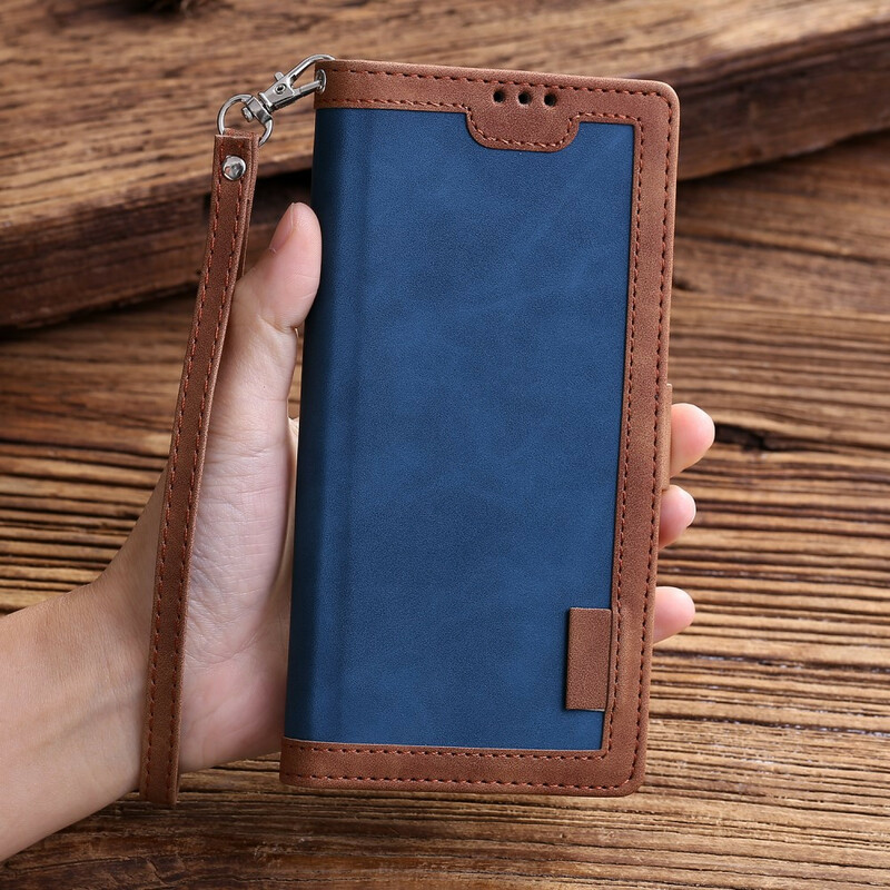 Samsung Galaxy A51 Kaksivärinen Faux Leather Case Vahvistettu ääriviivat Samsung Galaxy A51 Kaksivärinen Faux Leather Case Vahvistettu ääriviivat