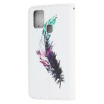 Samsung Galaxy A21s Feather Strap Kotelo