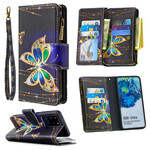 Samsung Galaxy S20 Ultra Asia Butterfly vetoketjullinen tasku