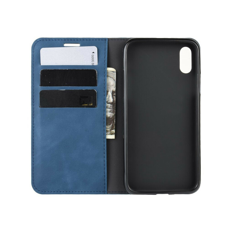 Flip Cover iPhone XR Pehmeä nahkatehoste Flip Cover iPhone XR Pehmeä nahkatehoste