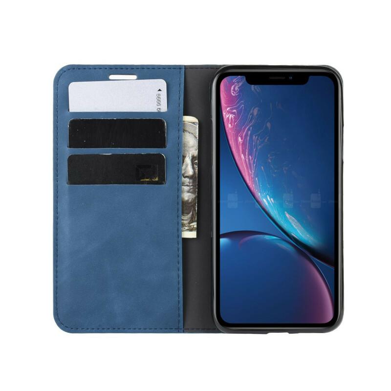Flip Cover iPhone XR Pehmeä nahkatehoste Flip Cover iPhone XR Pehmeä nahkatehoste