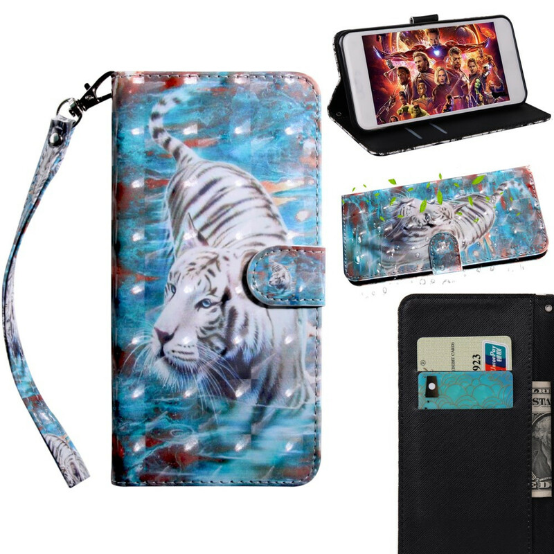 Samsung Galaxy A21s Tiger vedessä Case