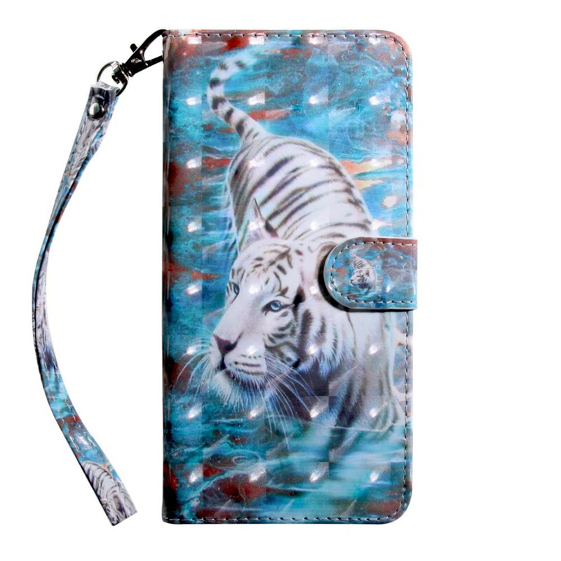 Samsung Galaxy A21s Tiger vedessä Case