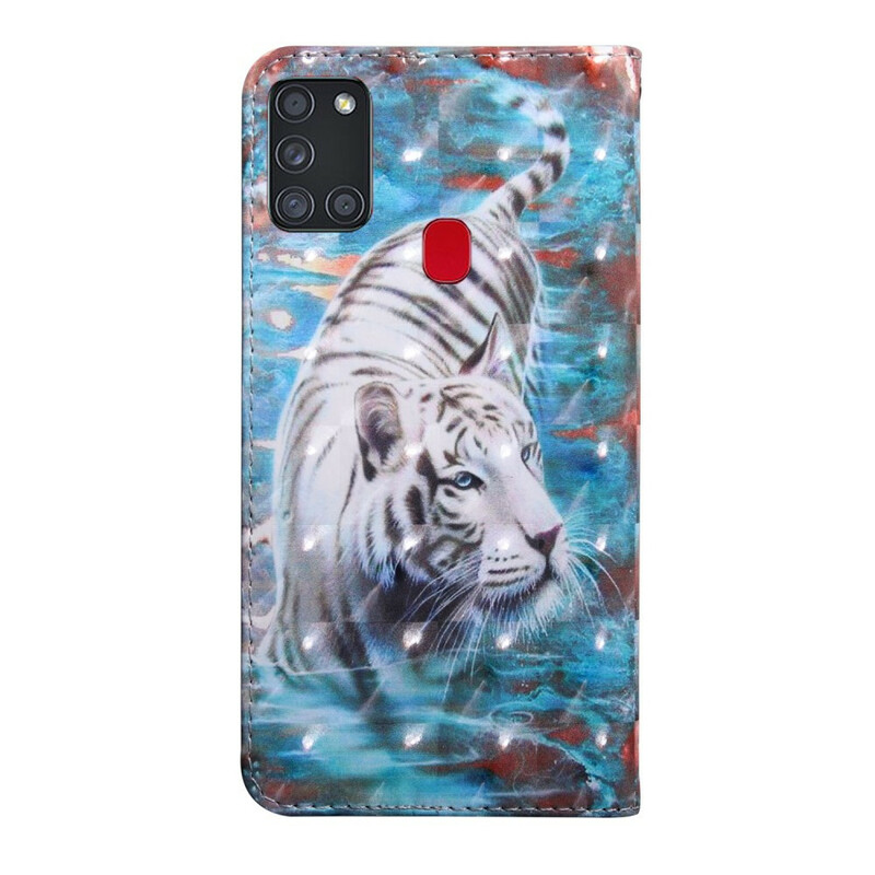 Samsung Galaxy A21s Tiger vedessä Case