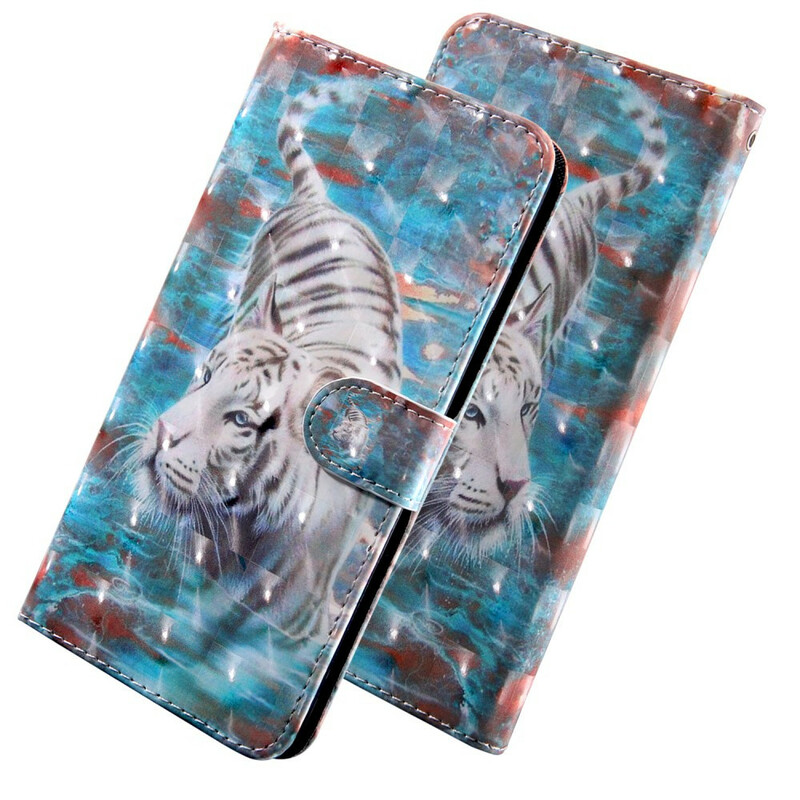 Samsung Galaxy A21s Tiger vedessä Case