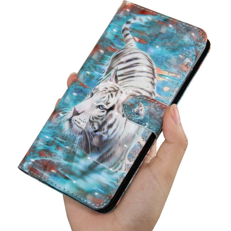 Samsung Galaxy A21s Tiger vedessä Case