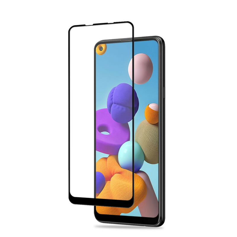 Samsung Galaxy A21s AMORUS karkaistua lasia näytön suojakalvo