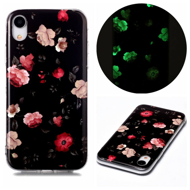 iPhone XR Kotelo Floralies Fluorescent Series