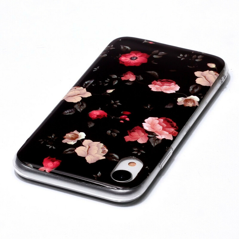 iPhone XR Kotelo Floralies Fluorescent Series