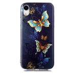 iPhone XR Kotelo Butterfly Series Fluoresoiva