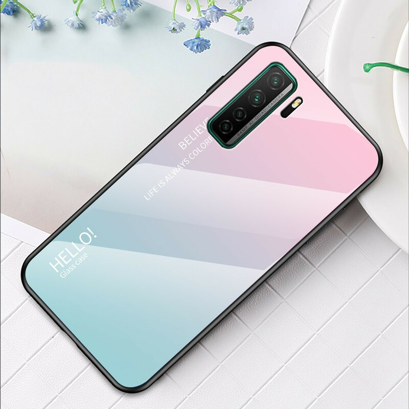 Huawei P40 Lite 5G karkaistu lasi Case Hello