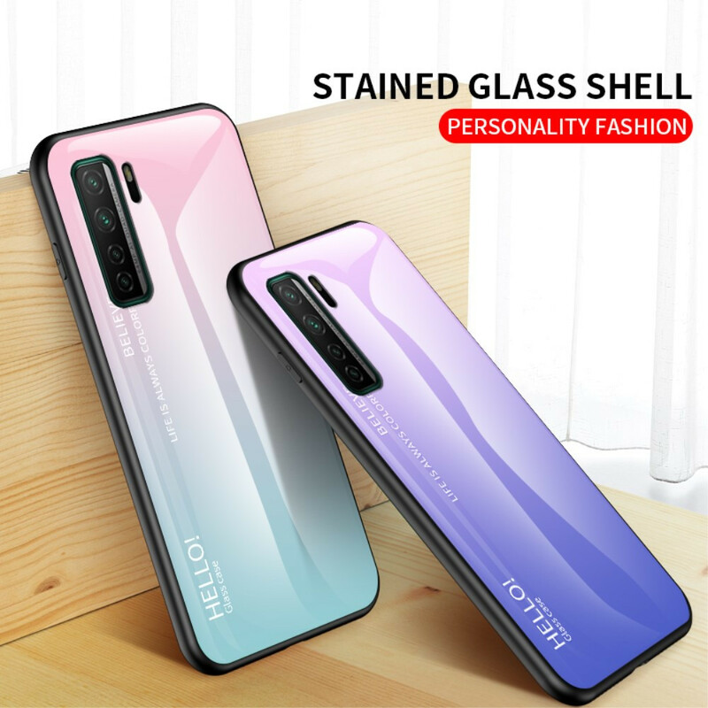 Huawei P40 Lite 5G karkaistu lasi Case Hello