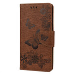 Kotelo Huawei P smart 2020 Loistavat perhoset hihnalla