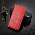 Flip Cover Xiaomi Redmi 9 vintage nahka vaikutus tyylikäs