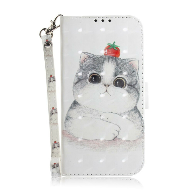 Xiaomi Redmi 9 Tomaatti Lanyard Cat Case