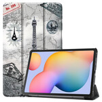 Smart Case Samsung Galaxy Tab S6 Lite Eiffel-torni Retro Smart Case Samsung Galaxy Tab S6 Lite Eiffel-torni Retro