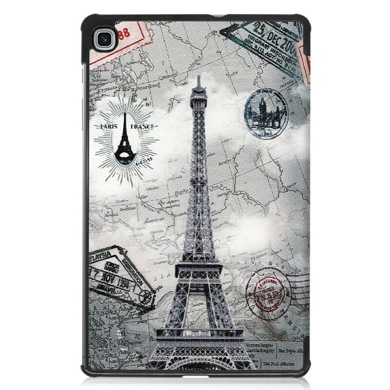 Smart Case Samsung Galaxy Tab S6 Lite Eiffel-torni Retro Smart Case Samsung Galaxy Tab S6 Lite Eiffel-torni Retro