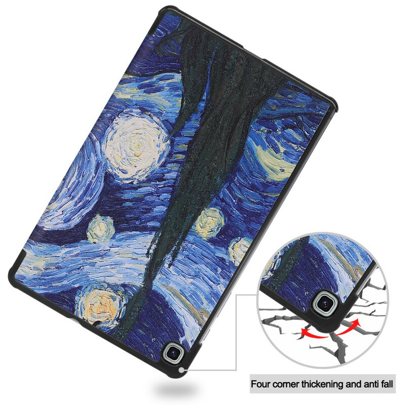 Smart Case Samsung Galaxy Tab S6 Lite Starry Night -älykotelo