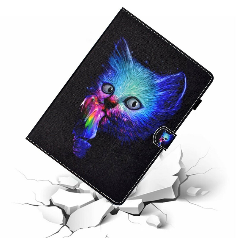 Samsung Galaxy Tab S6 Lite Psyko Cat Case -malli