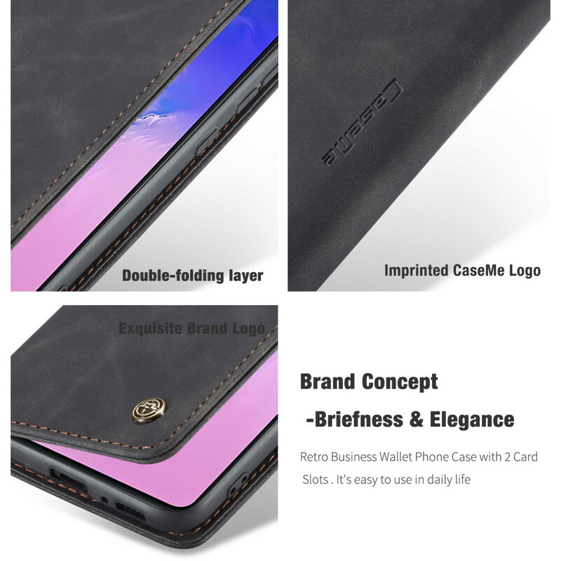 Flip Cover Samsung Galaxy S10 Lite keinonahkainen kansi