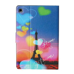 Samsung Galaxy Tab S6 Lite Kotelo Paris I Love You