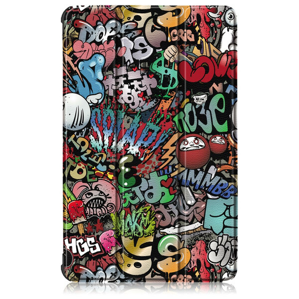 Smart Case Samsung Galaxy Tab S6 Lite Vahvistettu Graffiti