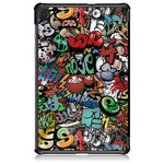 Smart Case Samsung Galaxy Tab S6 Lite Vahvistettu Graffiti