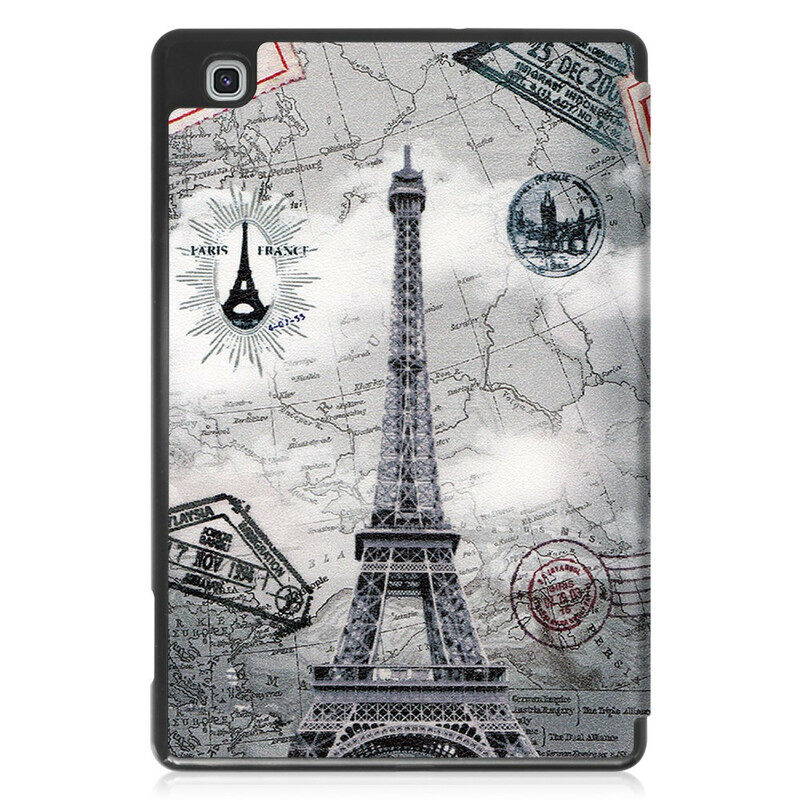 Smart Case Samsung Galaxy Tab S6 Lite Retro Stylo haltija Eiffel-torni Smart Case Samsung Galaxy Tab S6 Lite Retro Stylo haltija