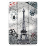 Smart Case Samsung Galaxy Tab S6 Lite Retro Stylo haltija Eiffel-torni Smart Case Samsung Galaxy Tab S6 Lite Retro Stylo haltija