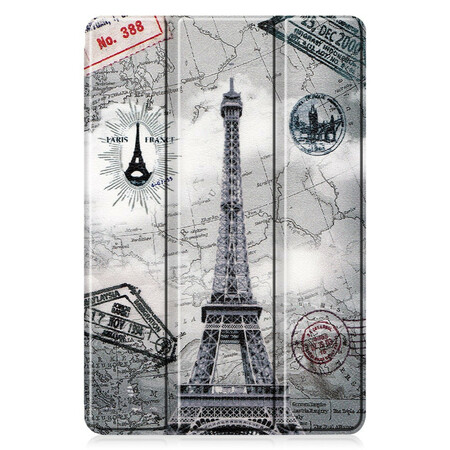 Smart Case Samsung Galaxy Tab S6 Lite Retro Stylo haltija Eiffel-torni Smart Case Samsung Galaxy Tab S6 Lite Retro Stylo haltija